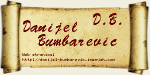 Danijel Bumbarević vizit kartica